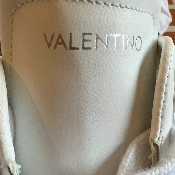 Valentino Women's White Sneakers with Black and Silver Accents - Picture 4 of 13